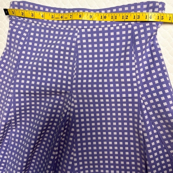 Eva Mendes A Line Skirt
Checkered Purple Plum Squares - Picture 6 of 7